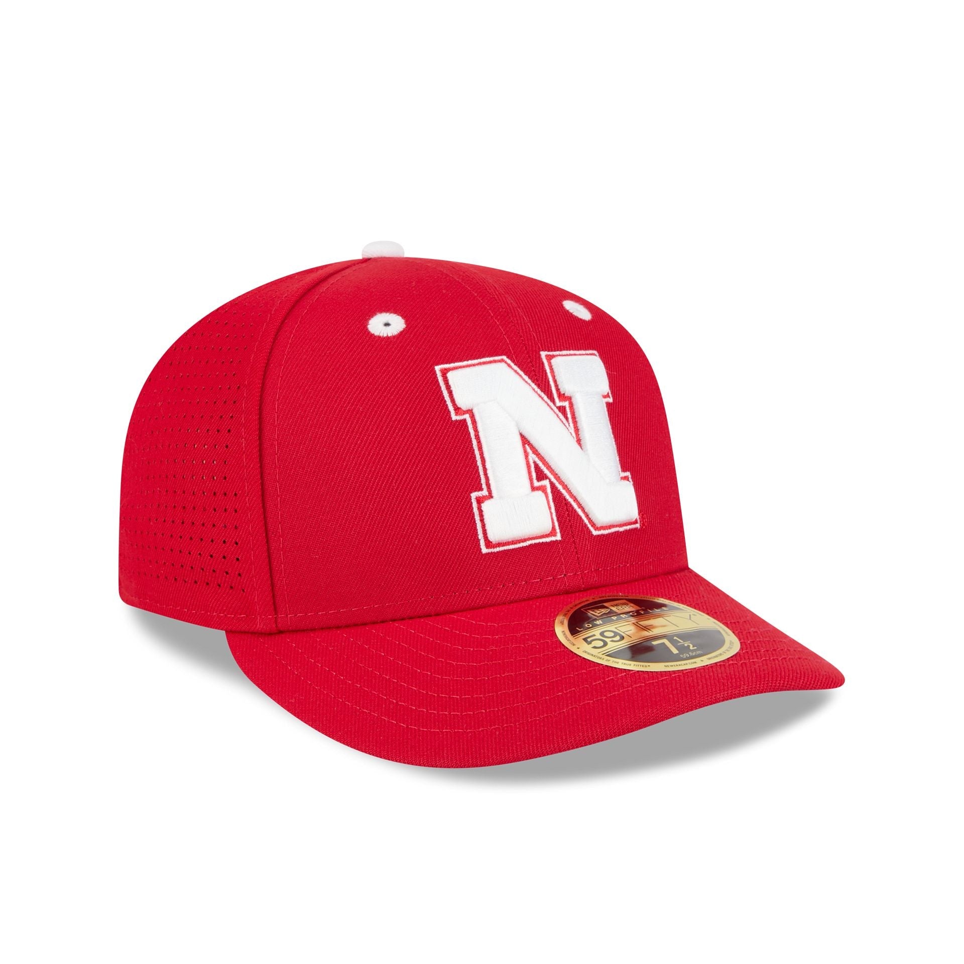 New Era x adidas Nebraska Cornhuskers Scarlet Low Profile 59FIFTY Fitted Hat