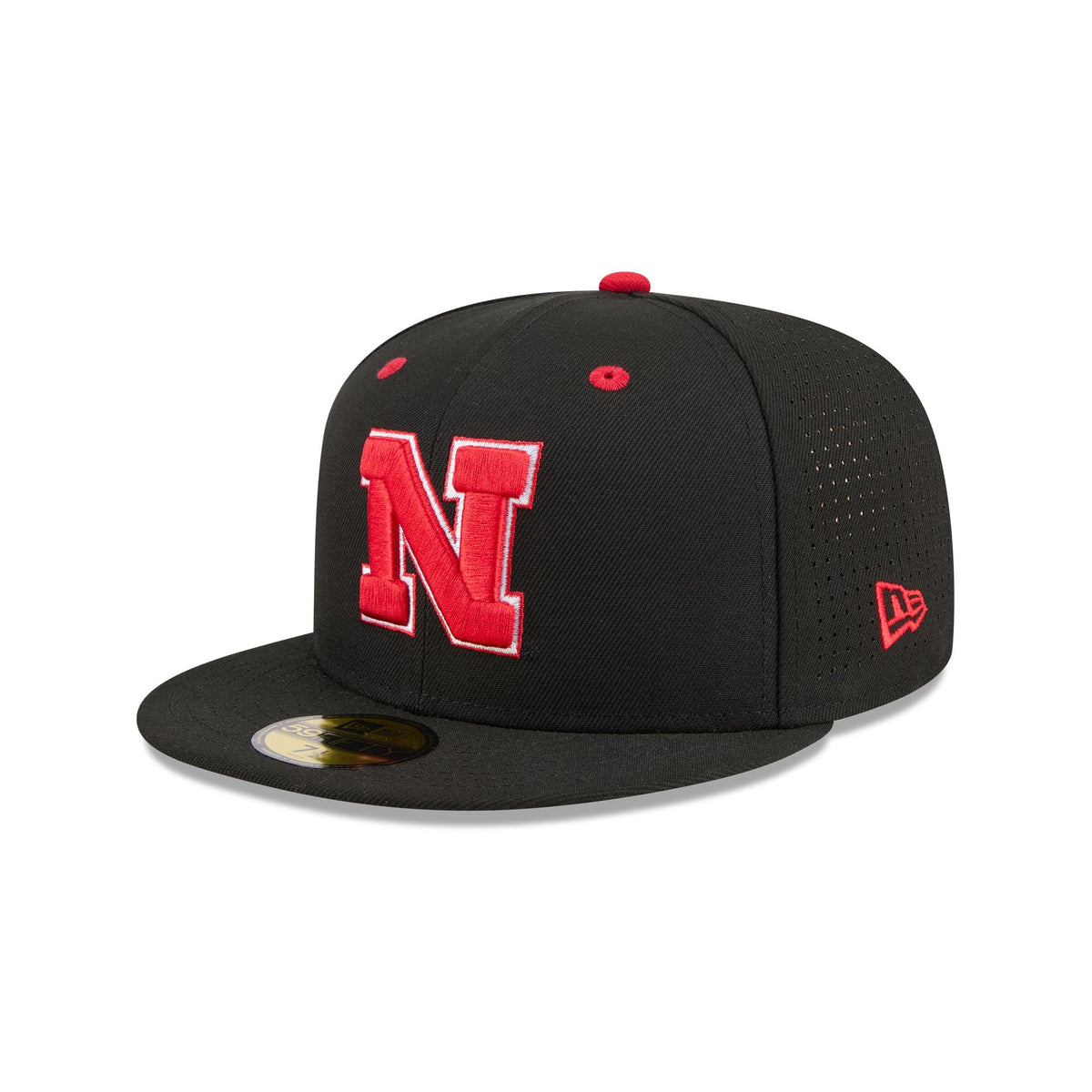 New Era x adidas Nebraska Cornhuskers Black 59FIFTY Fitted Hat