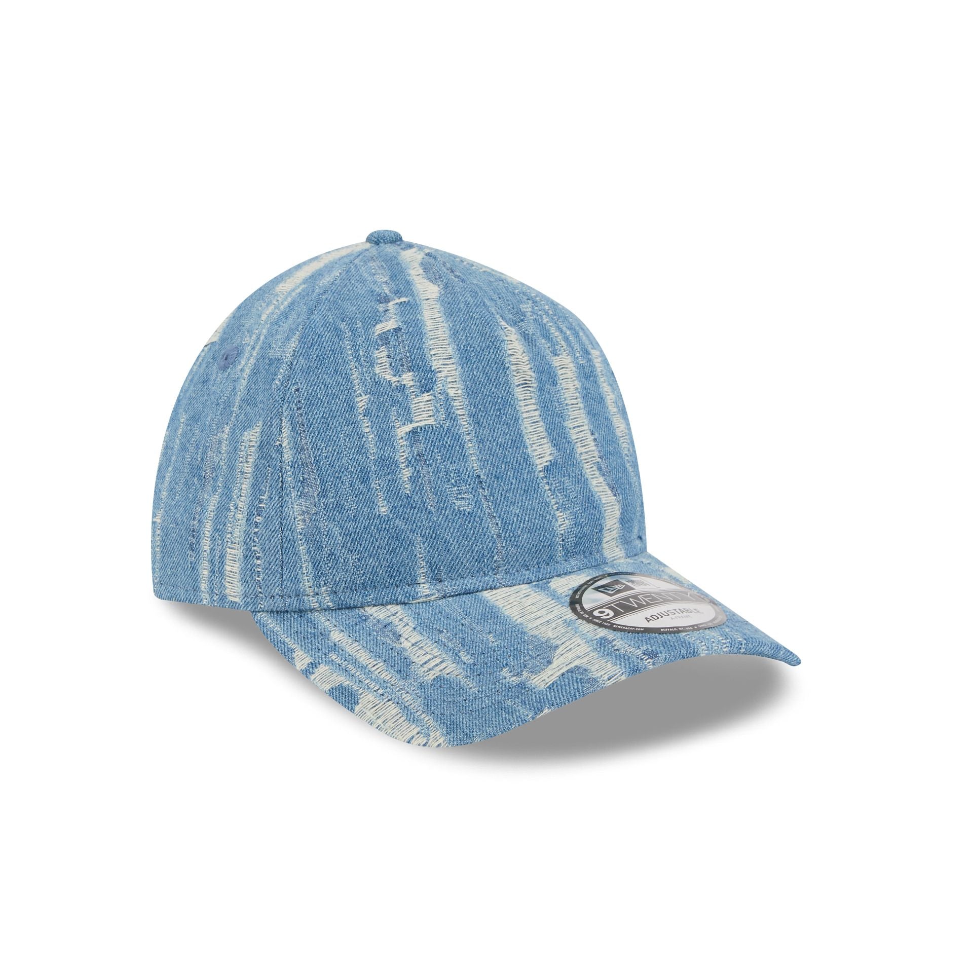New Era Cap Frayed Denim 9TWENTY A-Frame Adjustable Hat