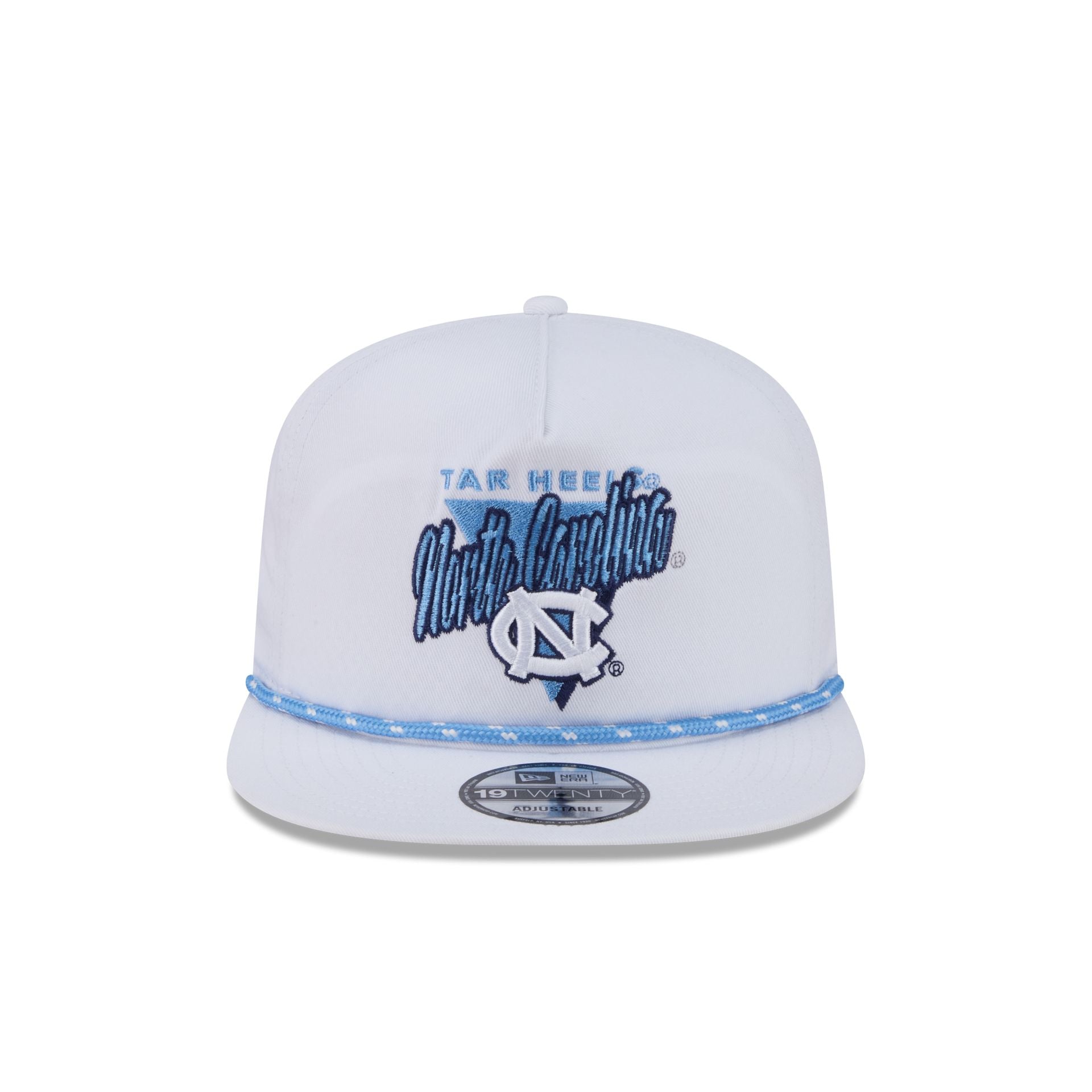 North Carolina Tar Heels Collegiate White 19TWENTY Snapback Hat