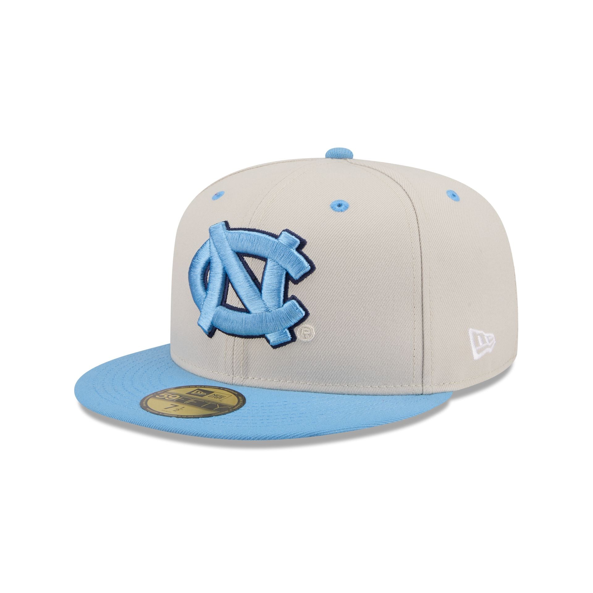North Carolina Tar Heels Collegiate Two-Tone Chrome 59FIFTY Fitted Hat