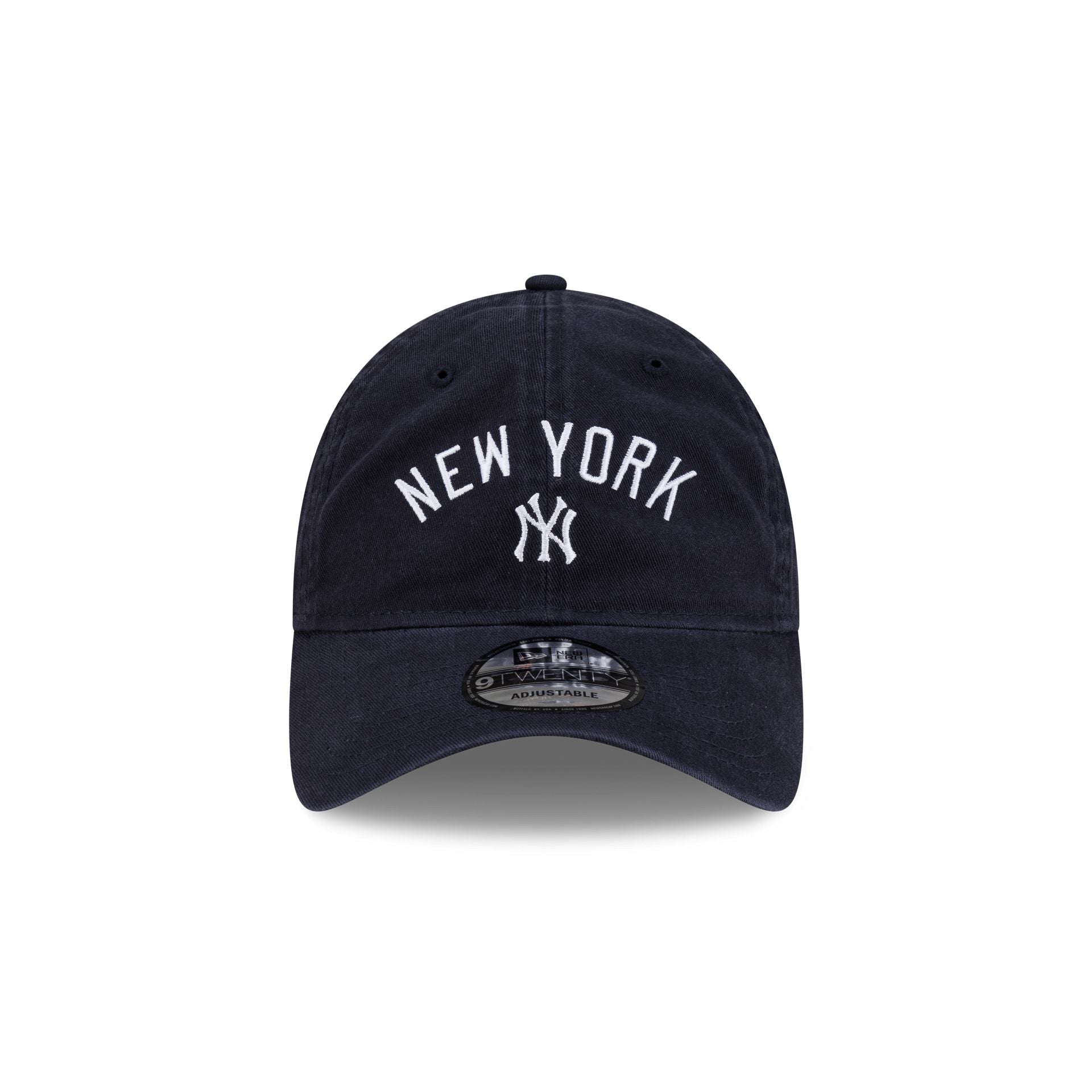 New York Yankees Stack Script 9TWENTY Adjustable Hat
