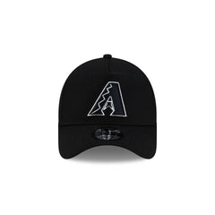 Arizona Diamondbacks Side Script Black 9FORTY A-Frame Trucker Hat