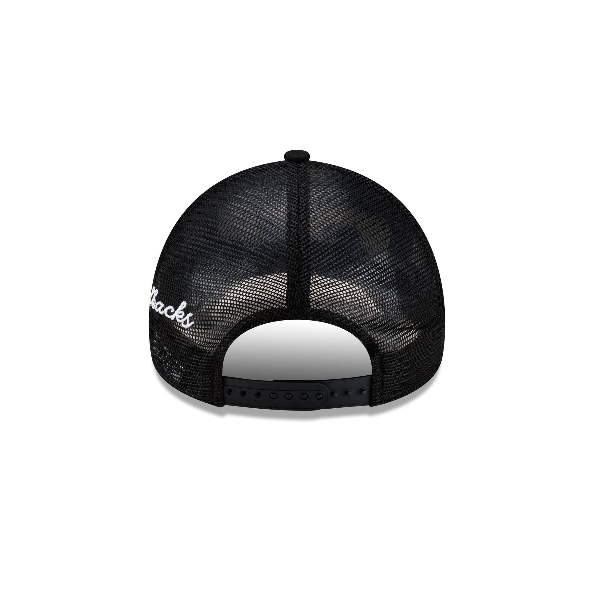 Arizona Diamondbacks Side Script Black 9FORTY A-Frame Trucker Hat