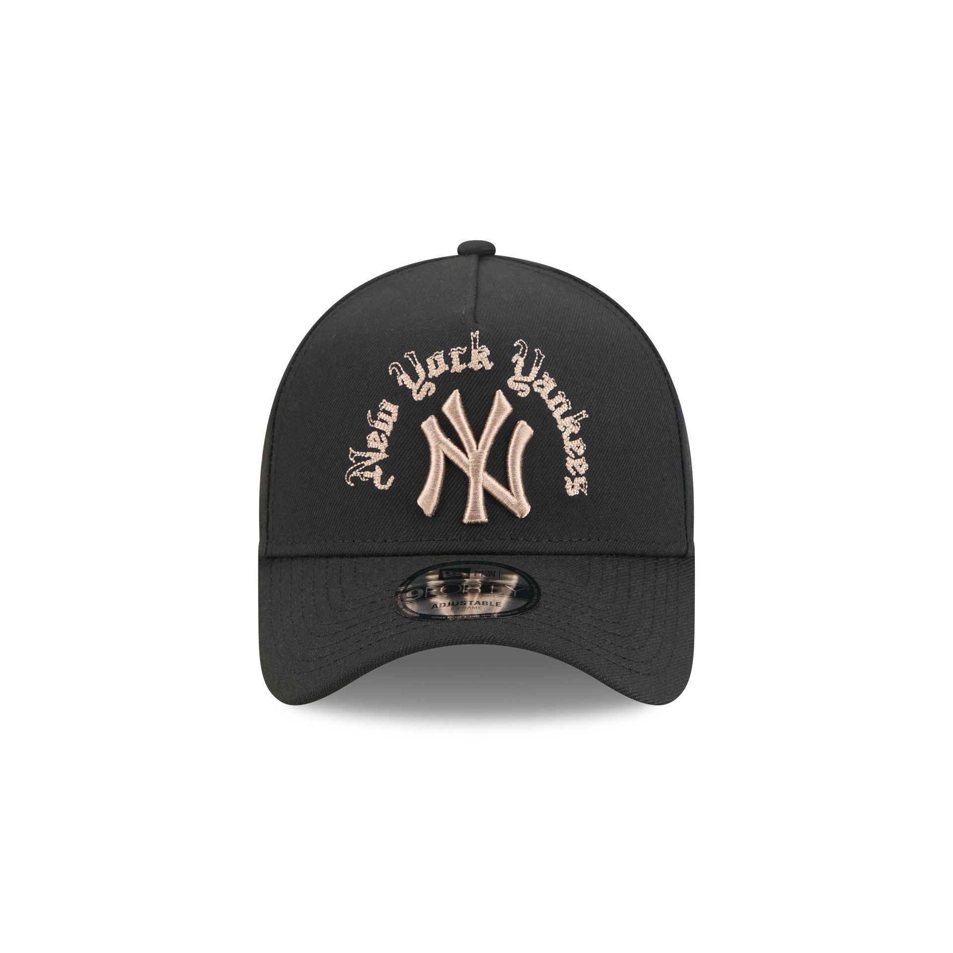 New York Yankees Gothic Lettering 9FORTY A-Frame Snapback Hat