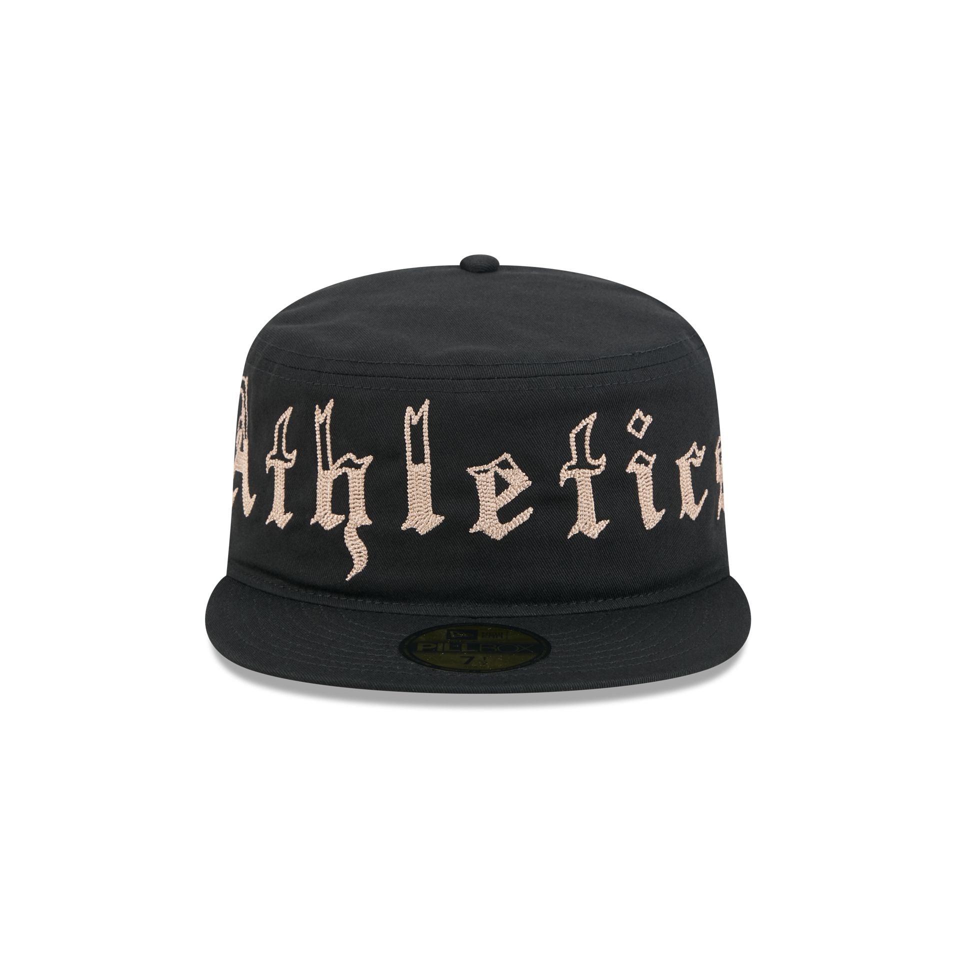 Athletics Gothic Lettering Pillbox Hat