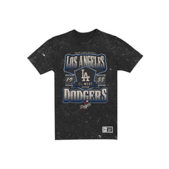 Los Angeles Dodgers Throwback Washed Graphic Black T-Shirt