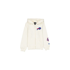 Buffalo Bills Girls Chrome White Full-Zip Hoodie