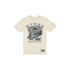 Los Angeles Kings Throwback Helmet Chrome White T-Shirt