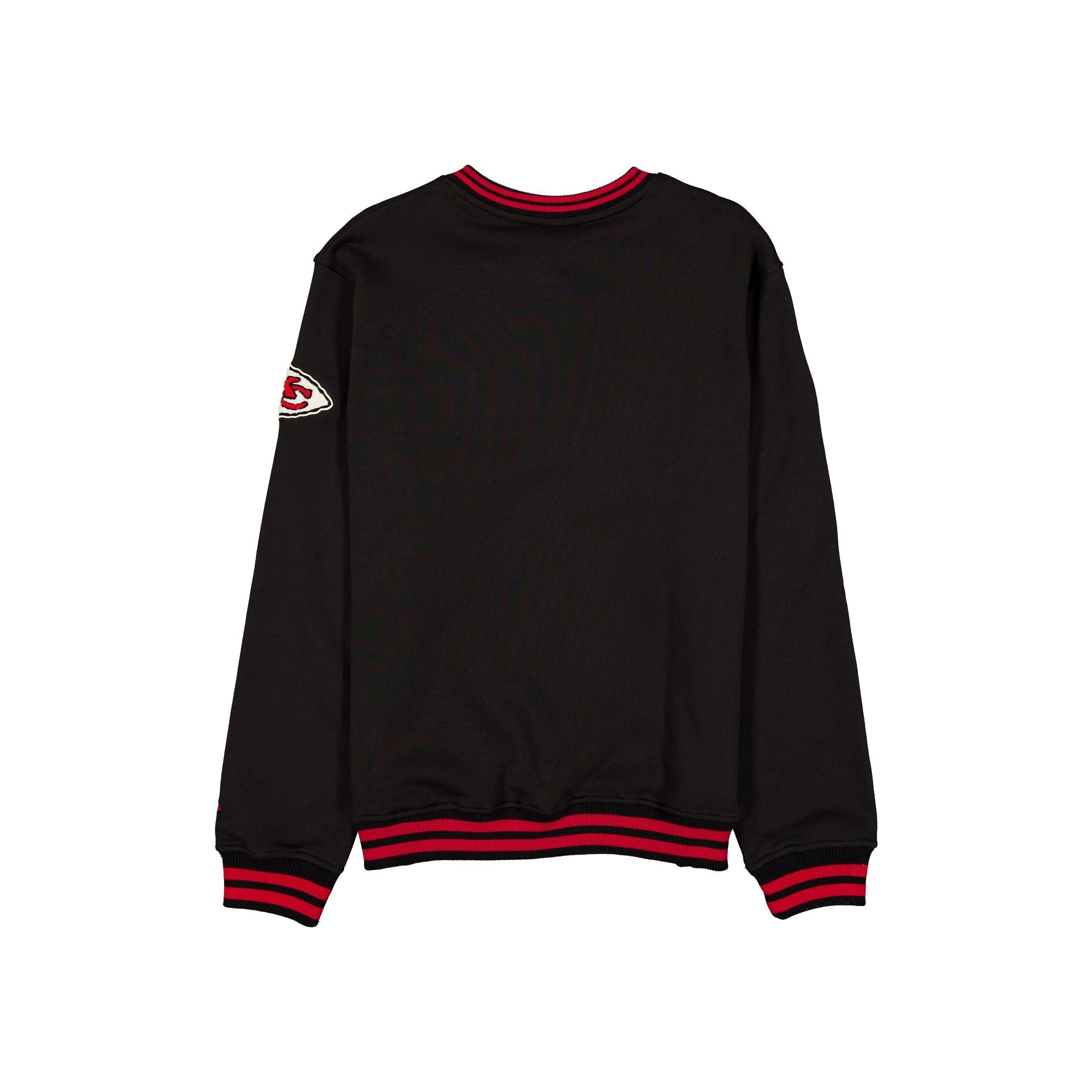 Kansas City Chiefs Throwback Boucle Black Crewneck