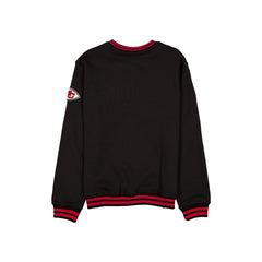 Kansas City Chiefs Throwback Boucle Black Crewneck