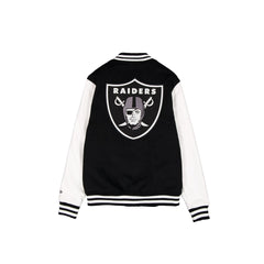 Las Vegas Raiders Black & White Varsity Jacket