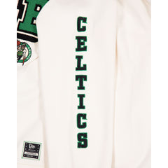 Boston Celtics Women's Chrome White Varsity Crewneck