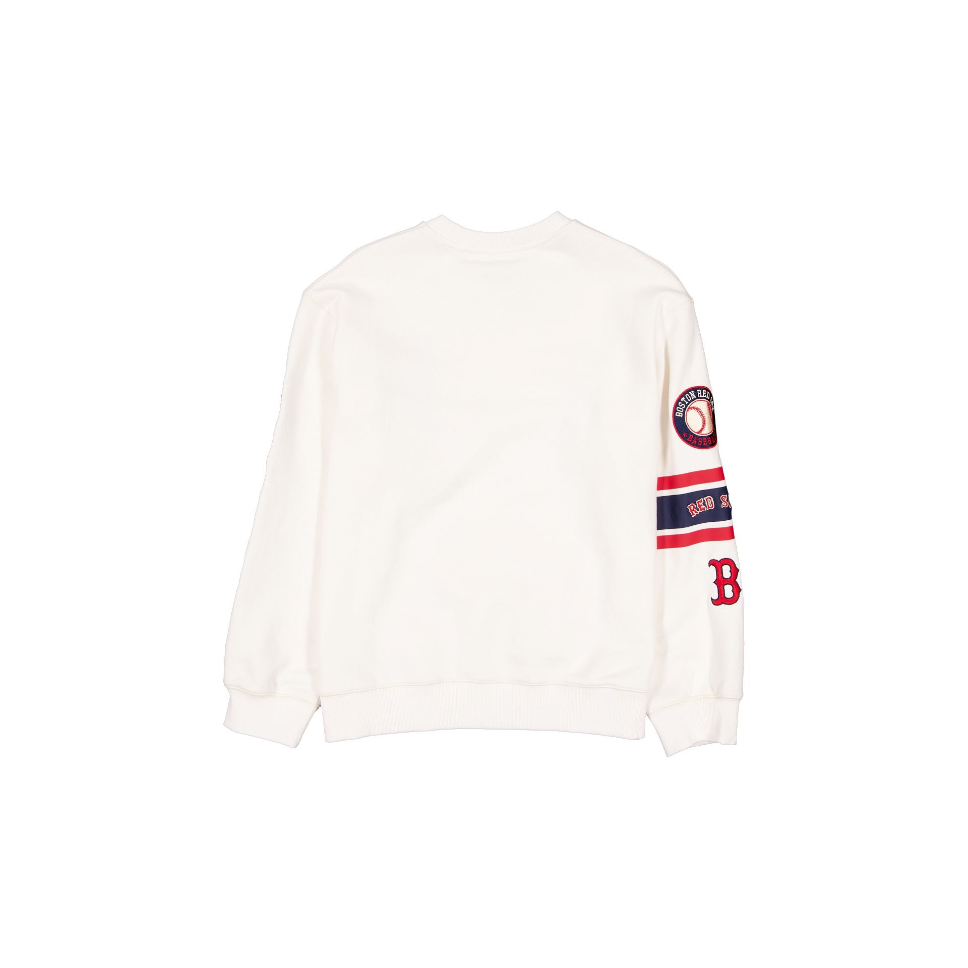 Boston Red Sox Women's Chrome White Varsity Crewneck