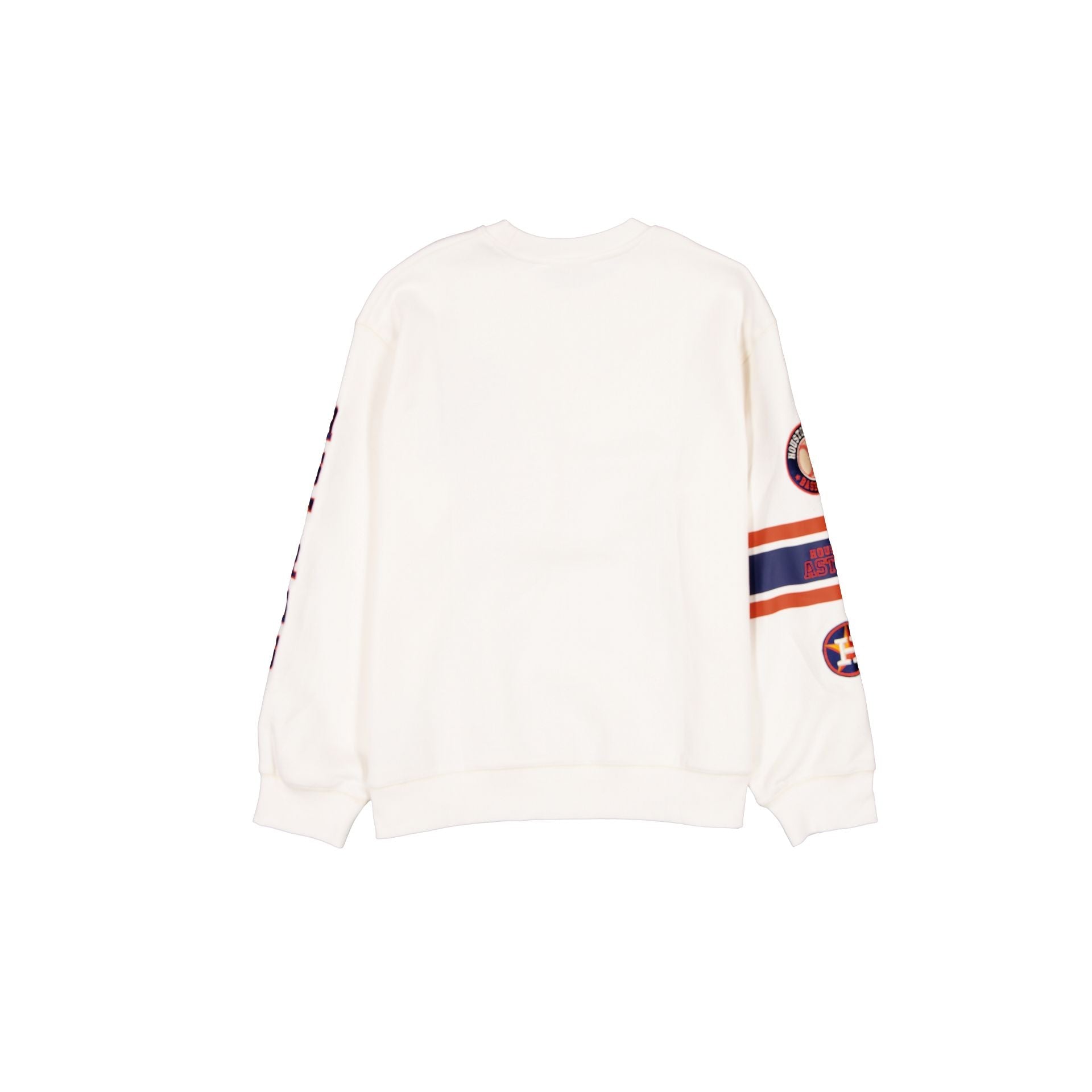 Houston Astros Women's Chrome White Varsity Crewneck