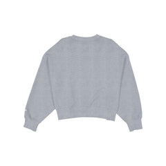 New York Yankees Women's Heather Gray Glitter Crewneck