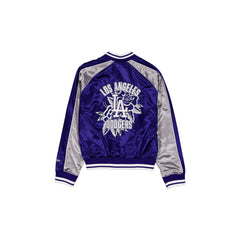 Los Angeles Dodgers Women's Floral Satin Varsity Jacket