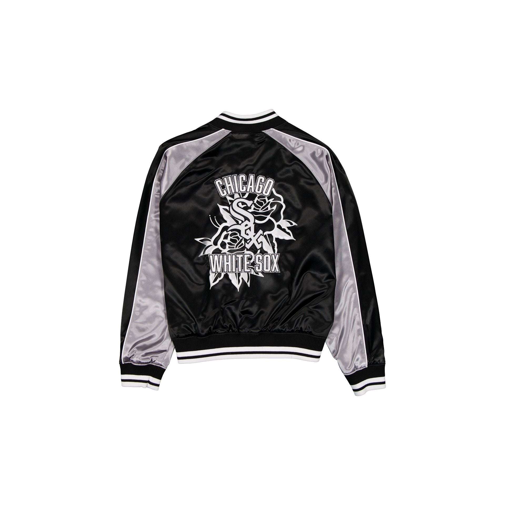 Chicago White Sox Women's Floral Satin Varsity Jacket