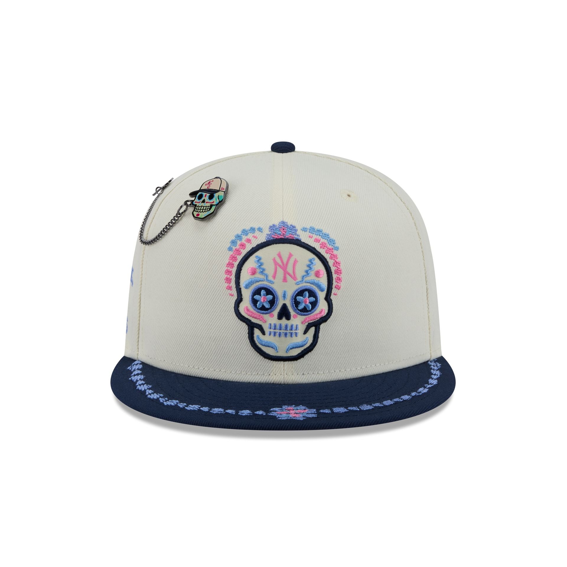 New York Yankees Day of the Dead Chrome White 59FIFTY Fitted Hat
