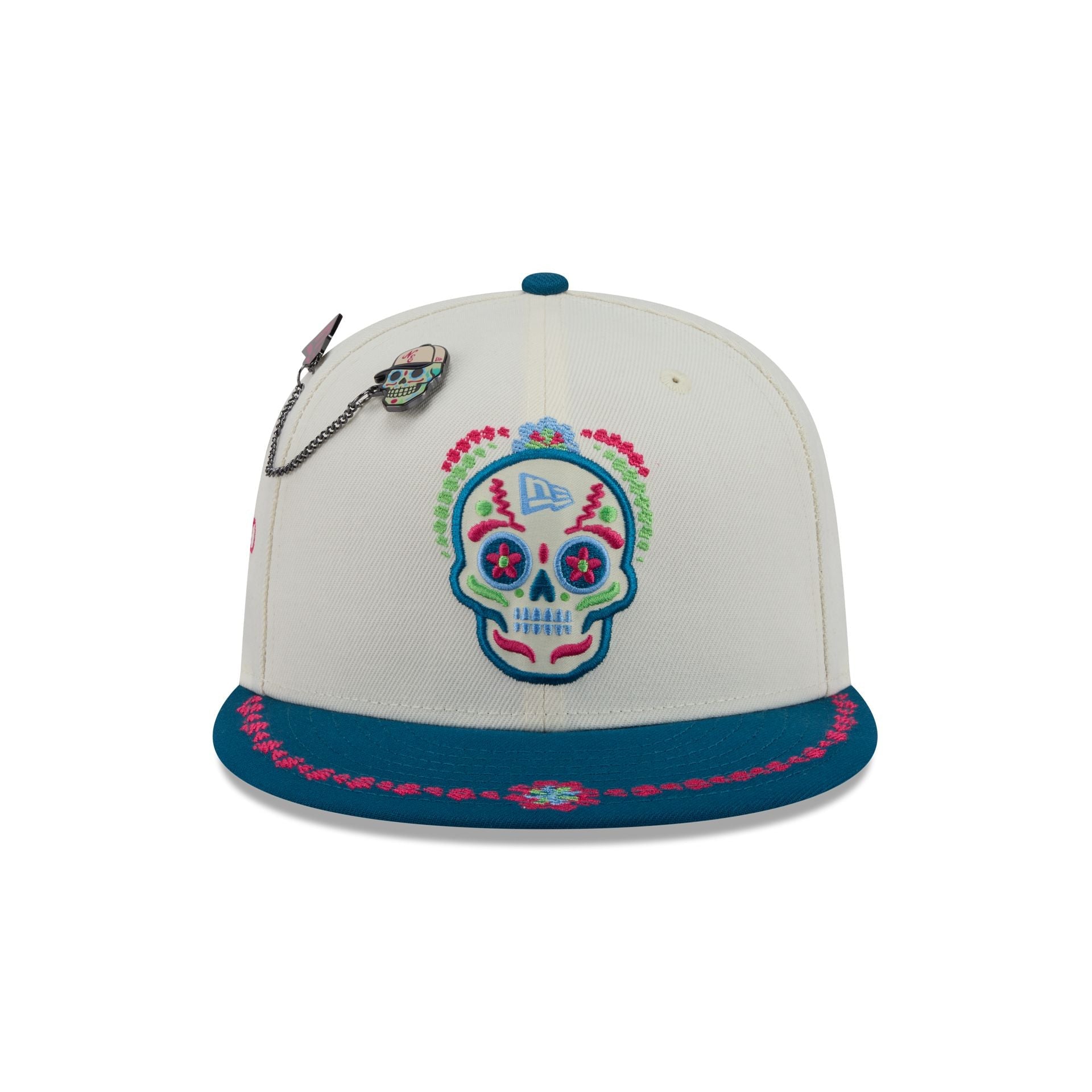 New Era Cap Day of the Dead Chrome White 59FIFTY Fitted Hat
