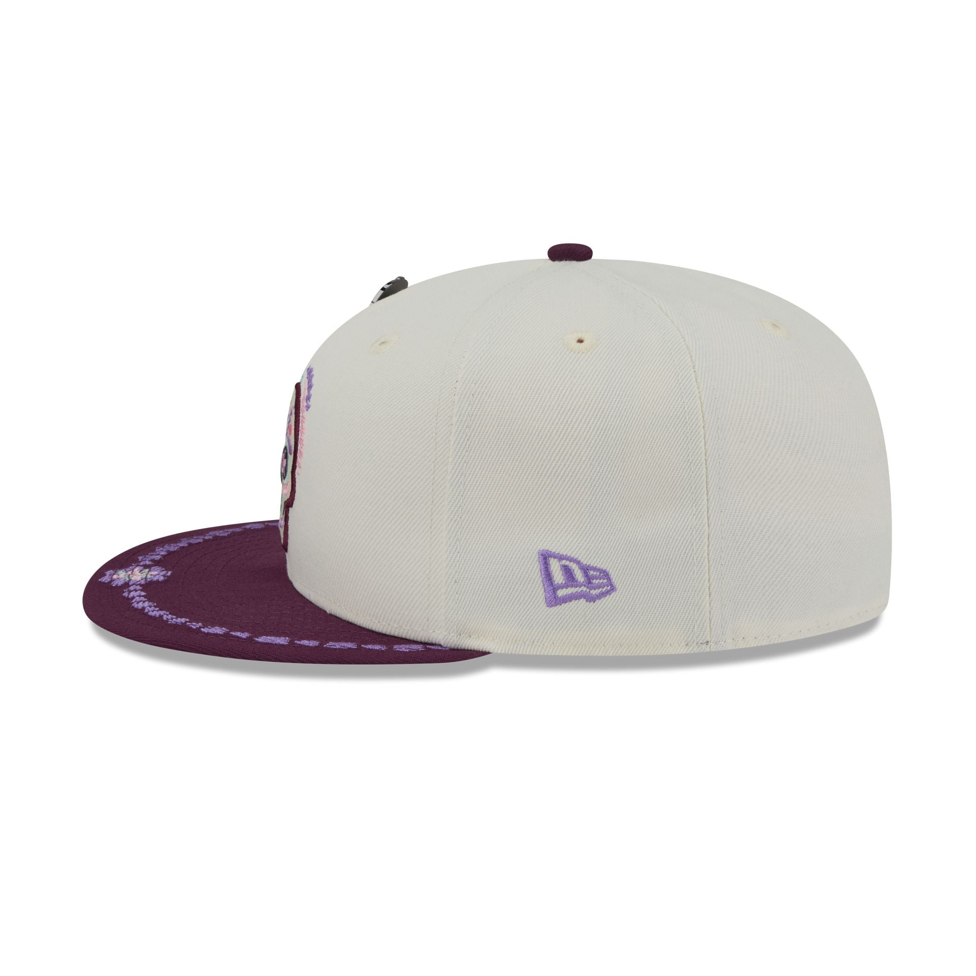 Los Angeles Lakers Day of the Dead Chrome White 59FIFTY Fitted Hat