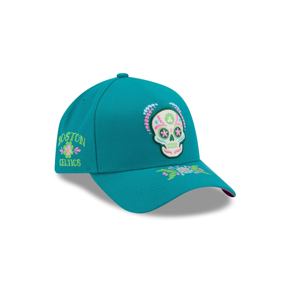 Boston Celtics Day of the Dead 9FORTY A-Frame Snapback Hat