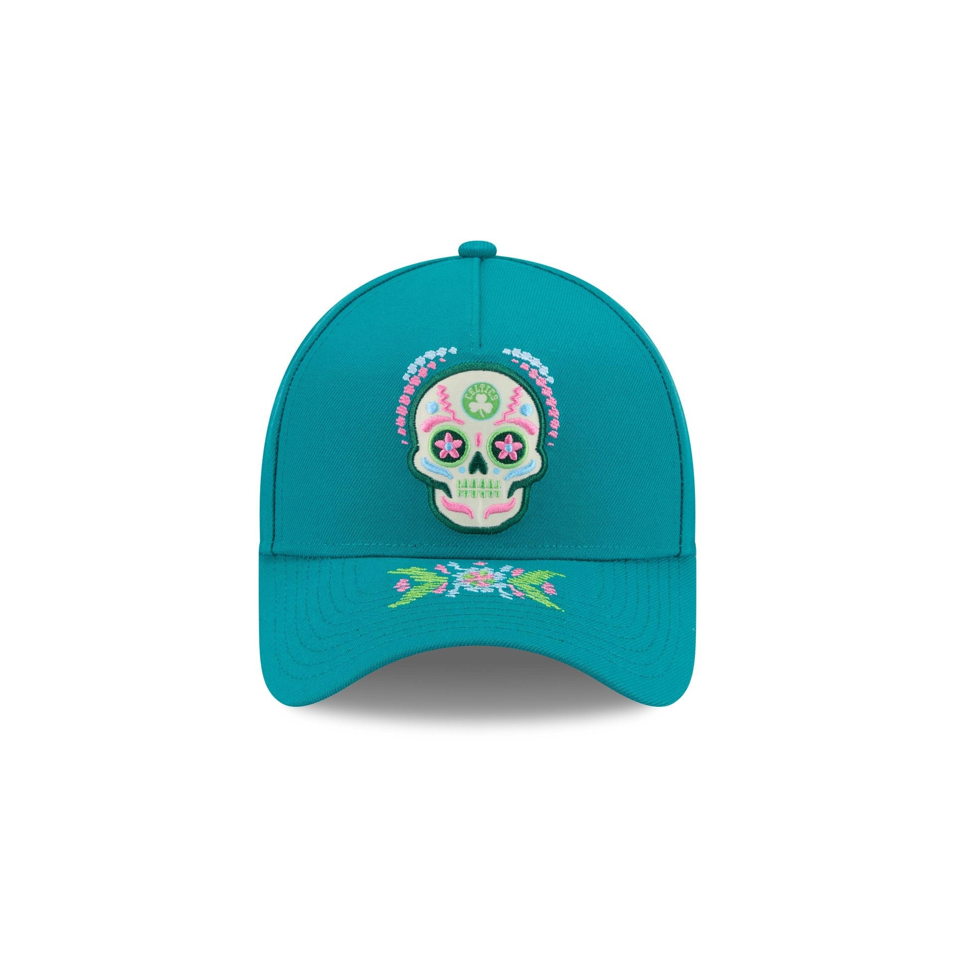 Boston Celtics Day of the Dead 9FORTY A-Frame Snapback Hat