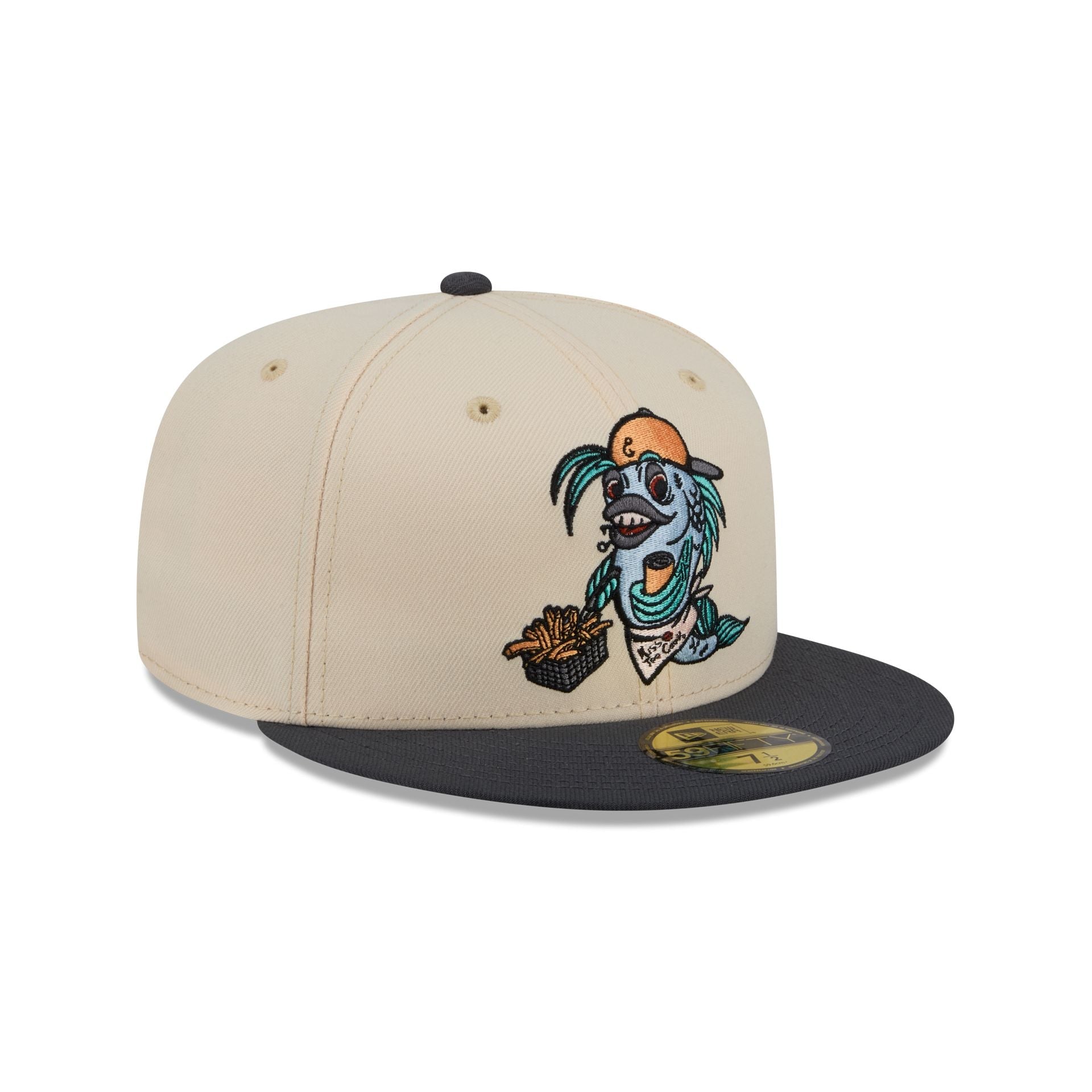 Lake County Captains Theme Night Stone 59FIFTY Fitted Hat