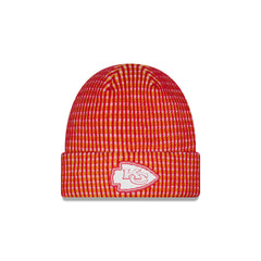 Kansas City Chiefs 2026 Sideline Cold Weather Kids Cuff Knit Hat