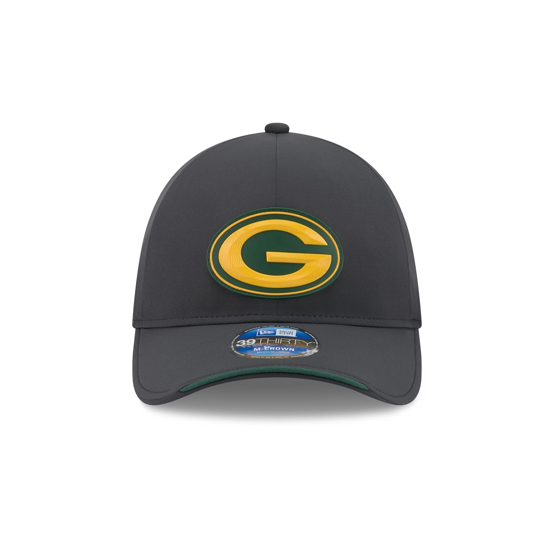 Green Bay Packers 2026 Sideline Cold Weather 39THIRTY M-Crown Stretch Fit Hat