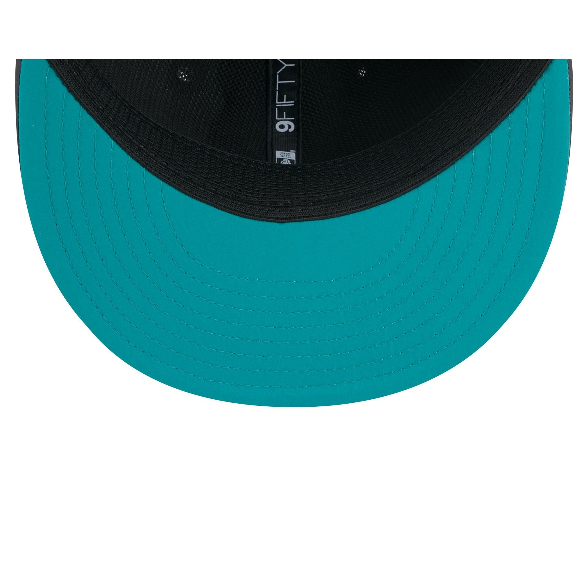 Miami Dolphins 2026 Sideline Cold Weather Historic 9FIFTY Snapback Hat