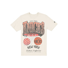 New York Knicks Sport Classics Distressed Print Chrome T-Shirt