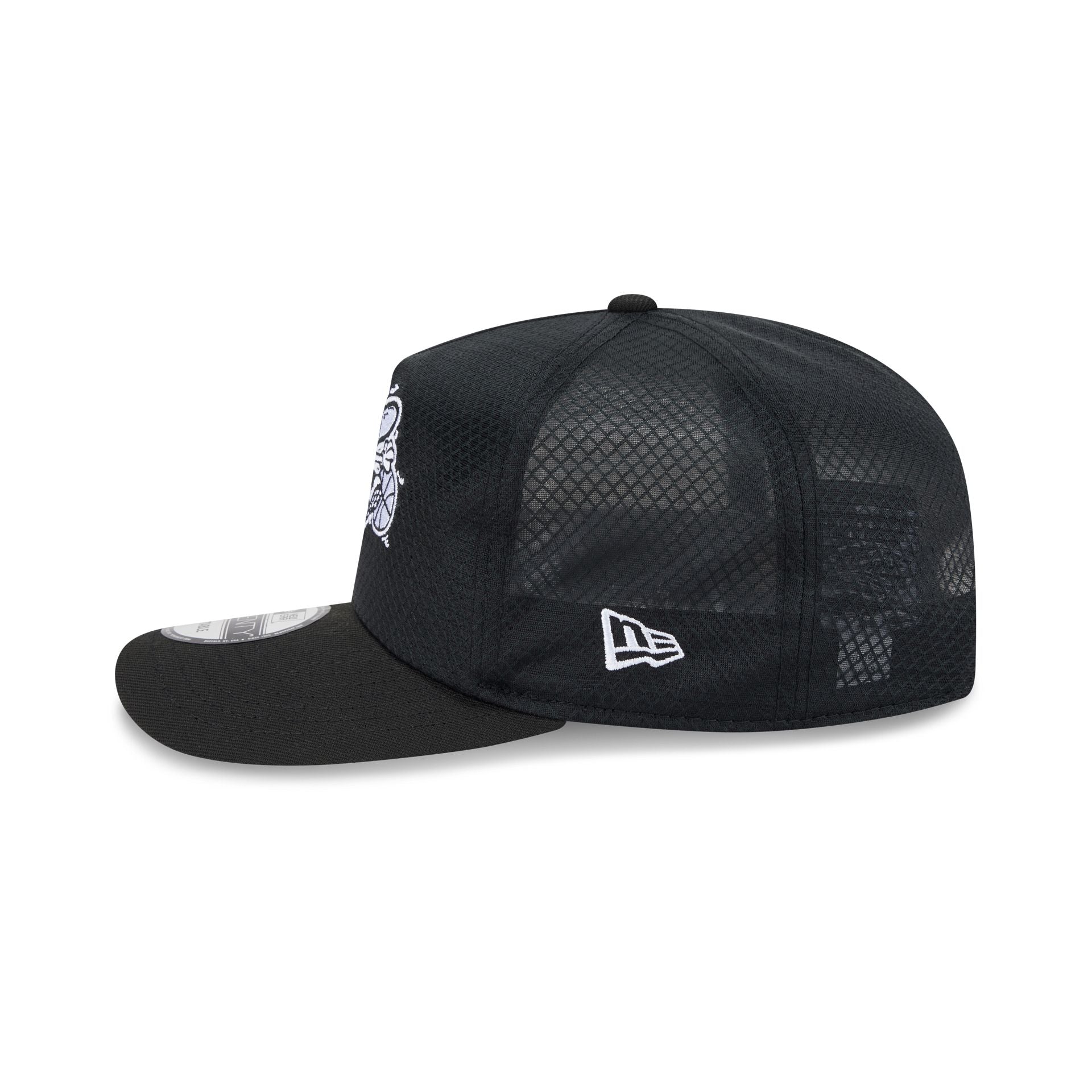 Charlotte Hornets Black & White Mesh 19TWENTY Trucker Hat