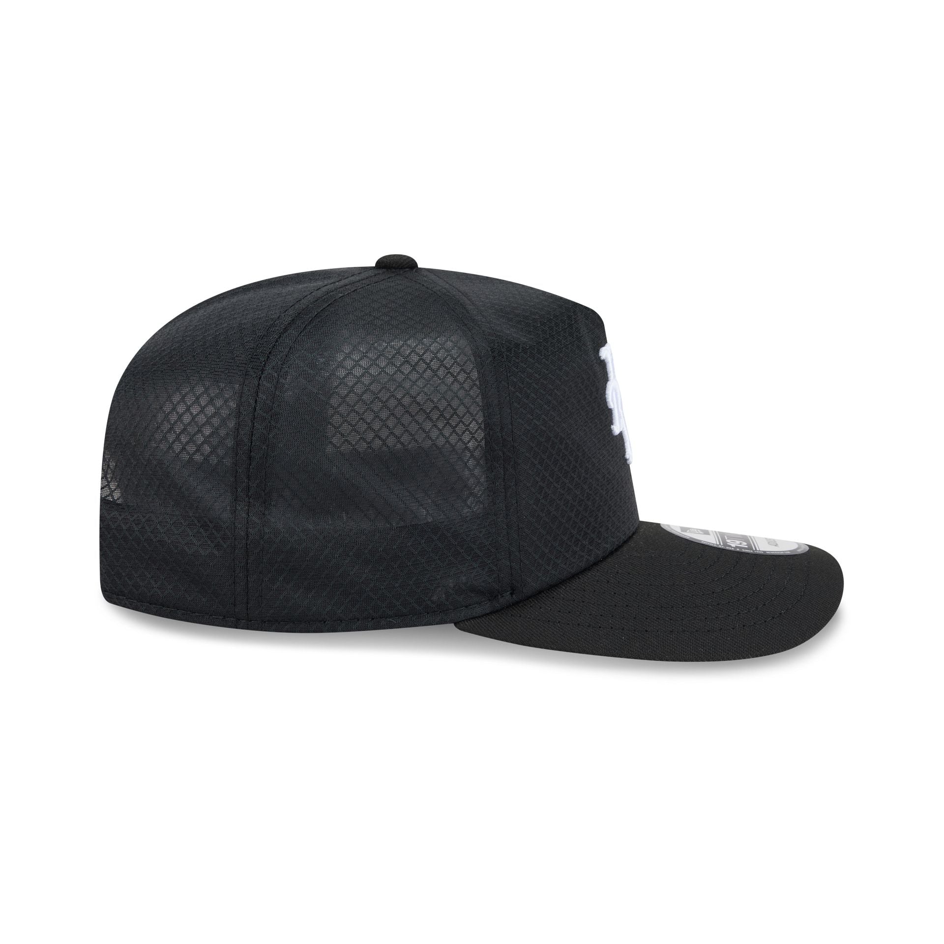 New York Mets Black & White Mesh 19TWENTY Trucker Hat
