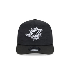 Miami Dolphins Black & White Mesh 19TWENTY Trucker Hat