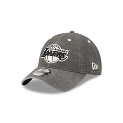 Los Angeles Lakers Washed Black Cotton 9TWENTY Adjustable Hat