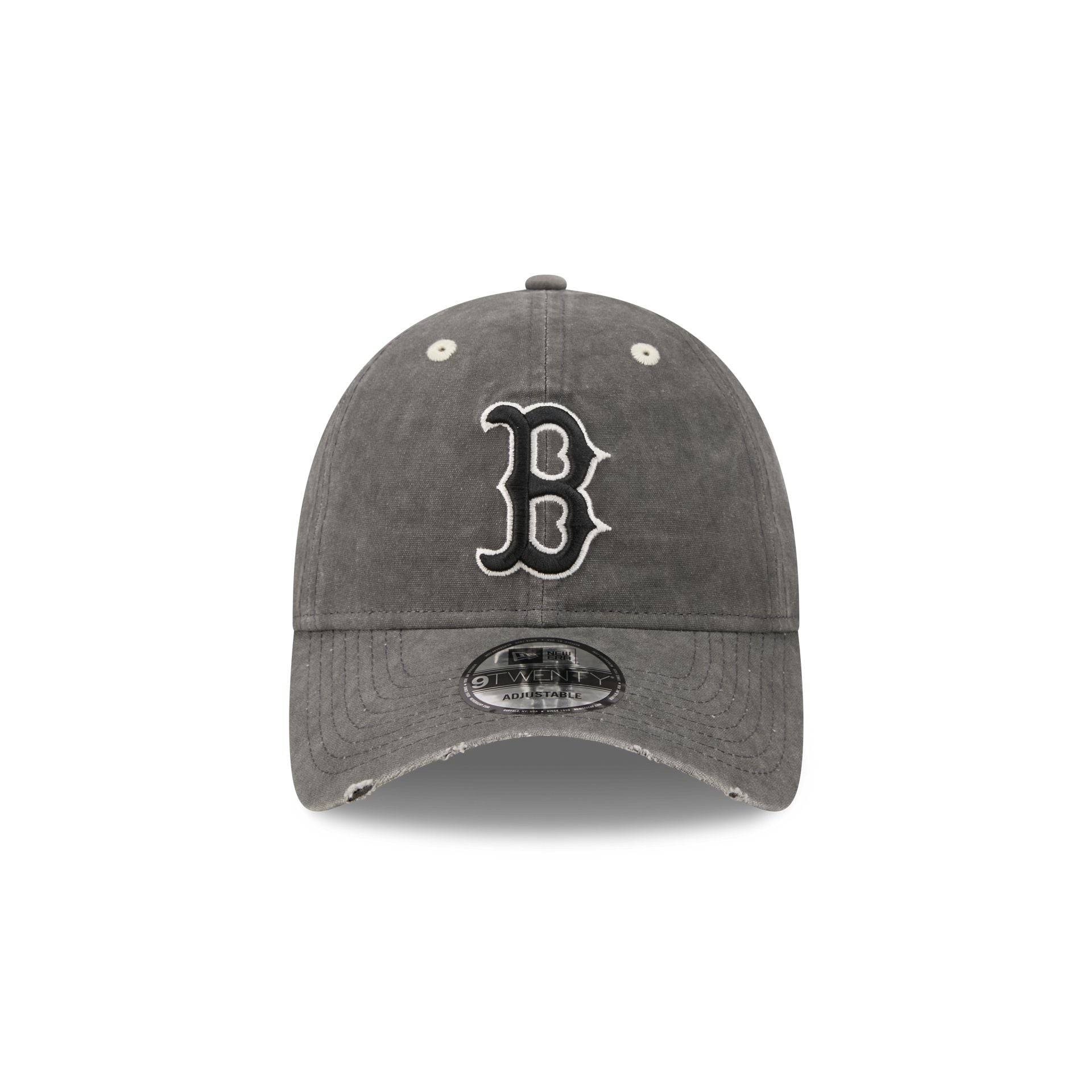 Boston Red Sox Washed Black Cotton 9TWENTY Adjustable Hat