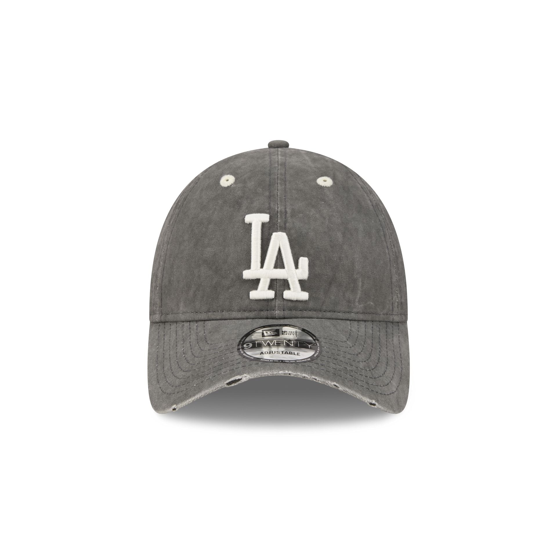 Los Angeles Dodgers Washed Black Cotton 9TWENTY Adjustable Hat