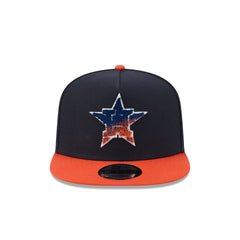 Houston Astros Fade Logo 9FIFTY A-Frame Snapback Hat