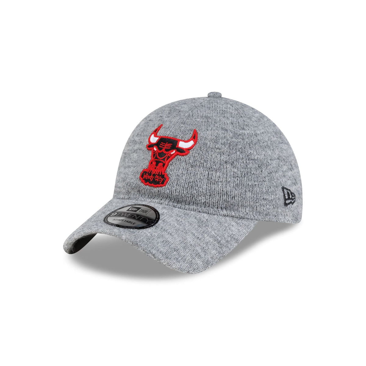 Chicago Bulls Gray Wool 9TWENTY Adjustable Hat