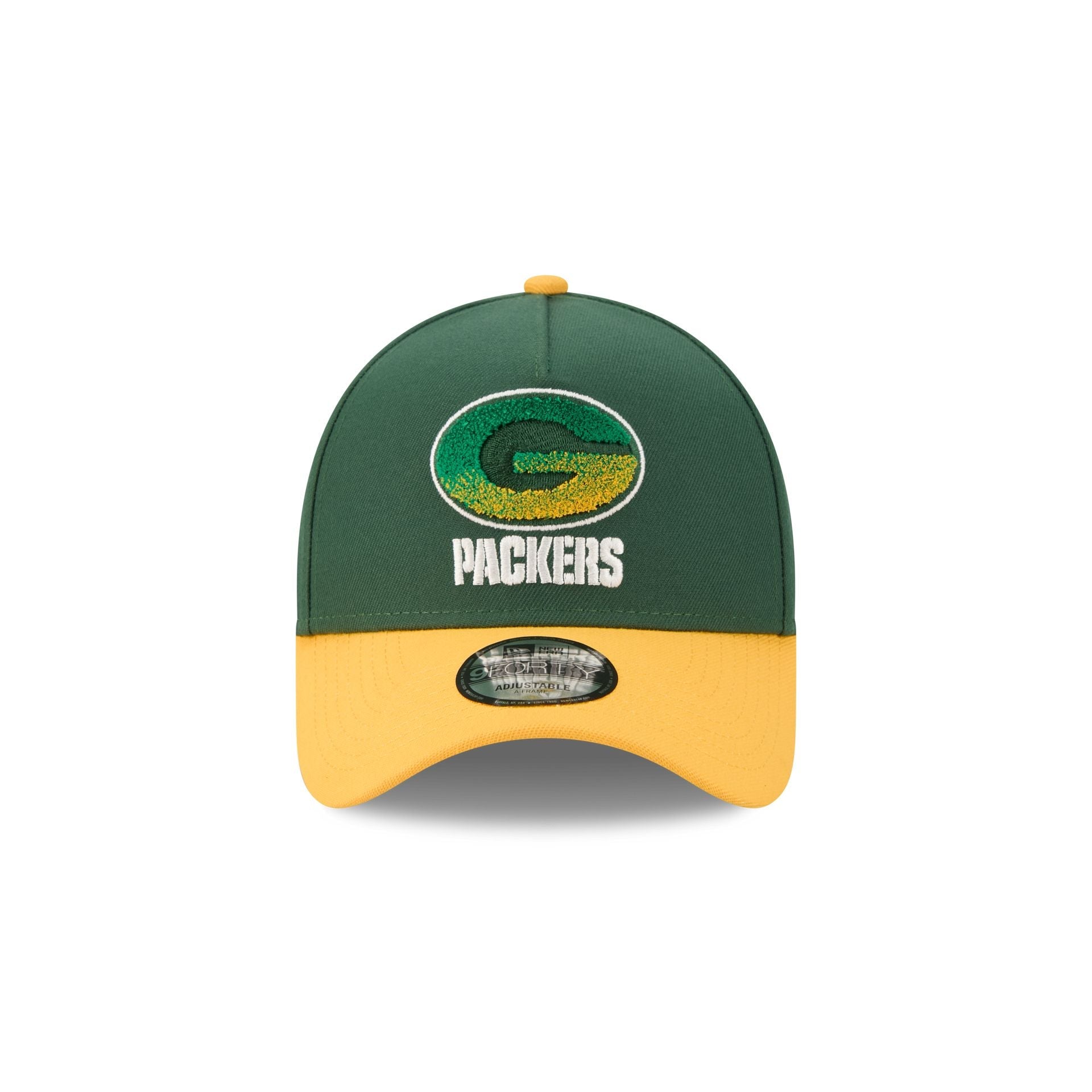 Green Bay Packers Fade Logo 9FORTY A-Frame Snapback Hat
