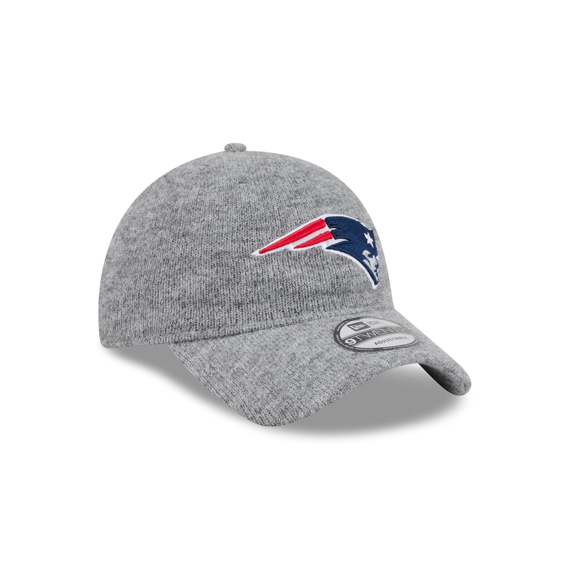 New England Patriots Gray Wool 9TWENTY Adjustable Hat