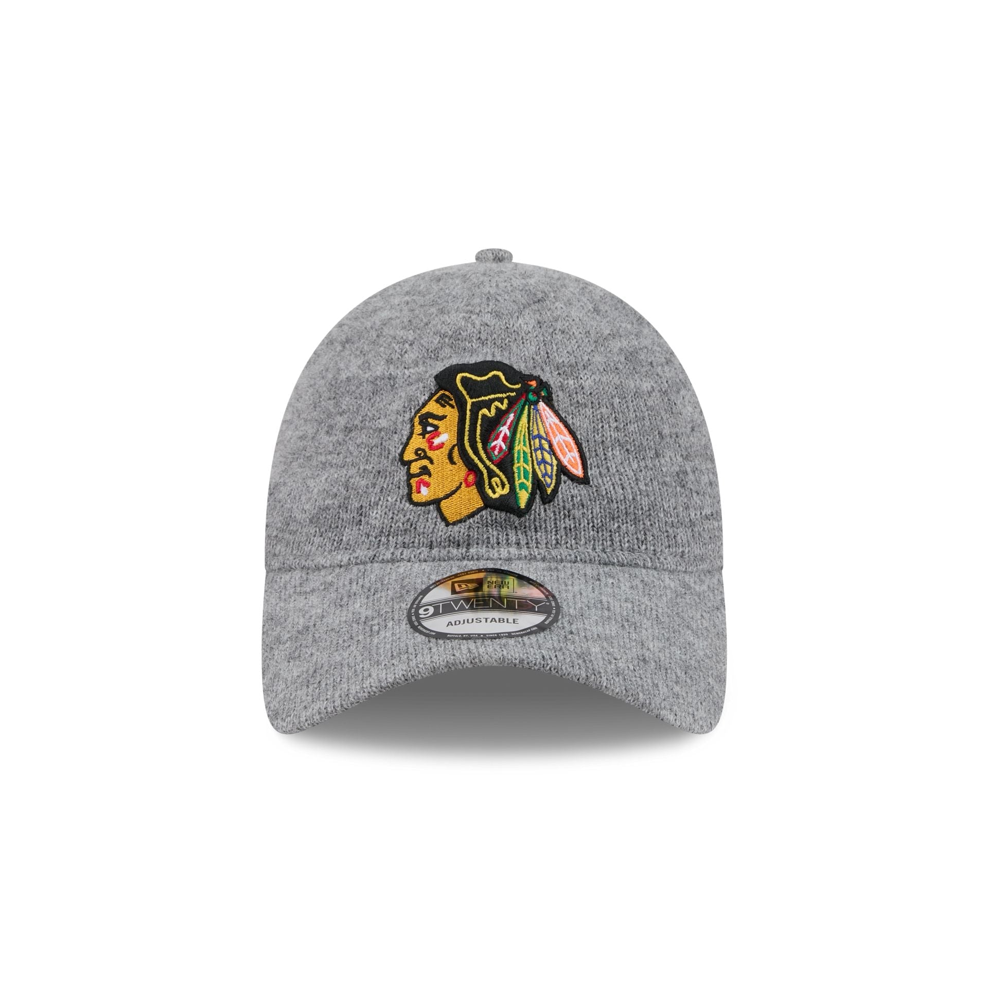 Chicago Blackhawks Gray Wool 9TWENTY Adjustable Hat