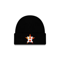 Houston Astros Black Cuff Knit Beanie Hat