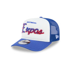 Montreal Expos Fade Script 9FIFTY A-Frame Trucker Hat