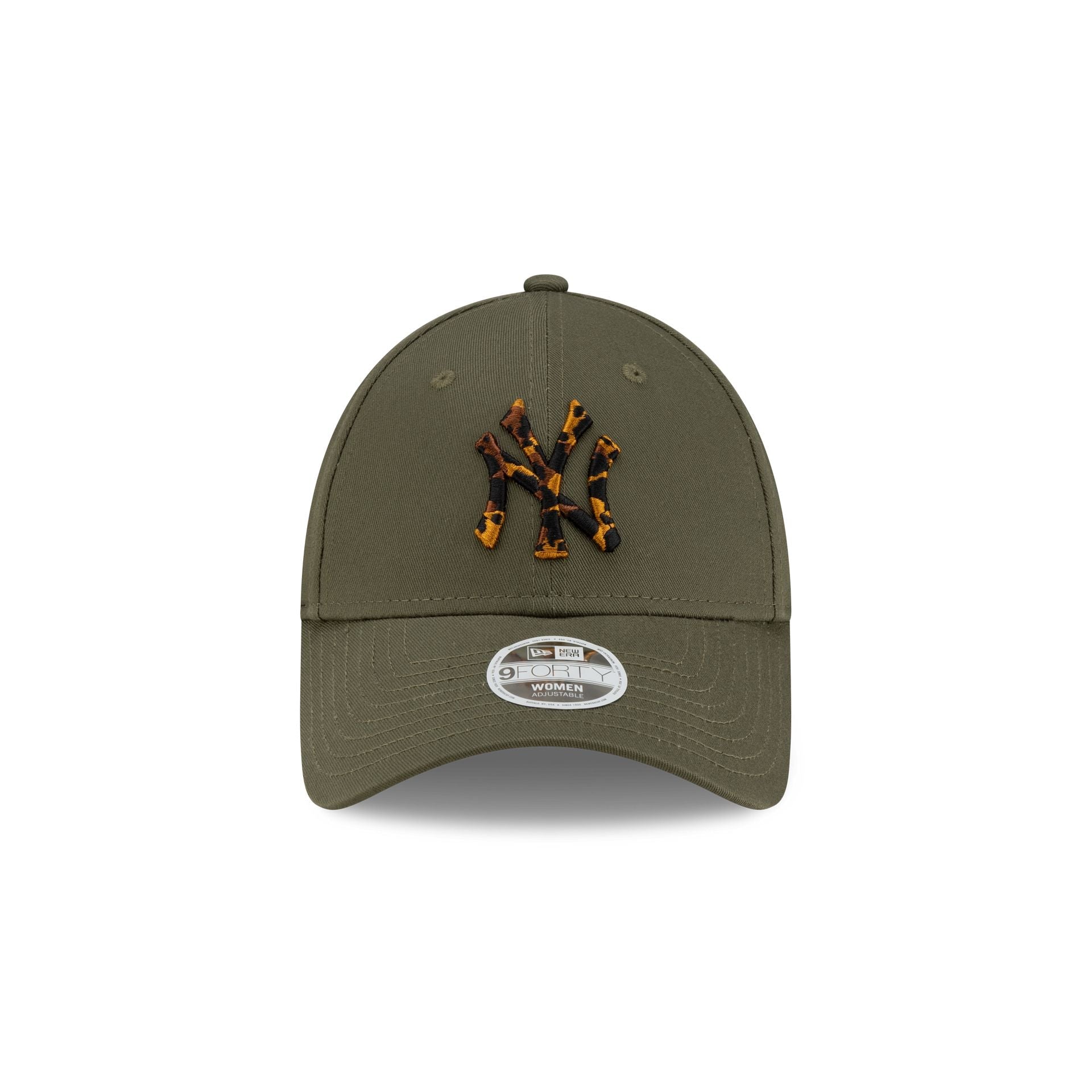 New York Yankees Animal Print Olive Green Women's 9FORTY Adjustable Hat
