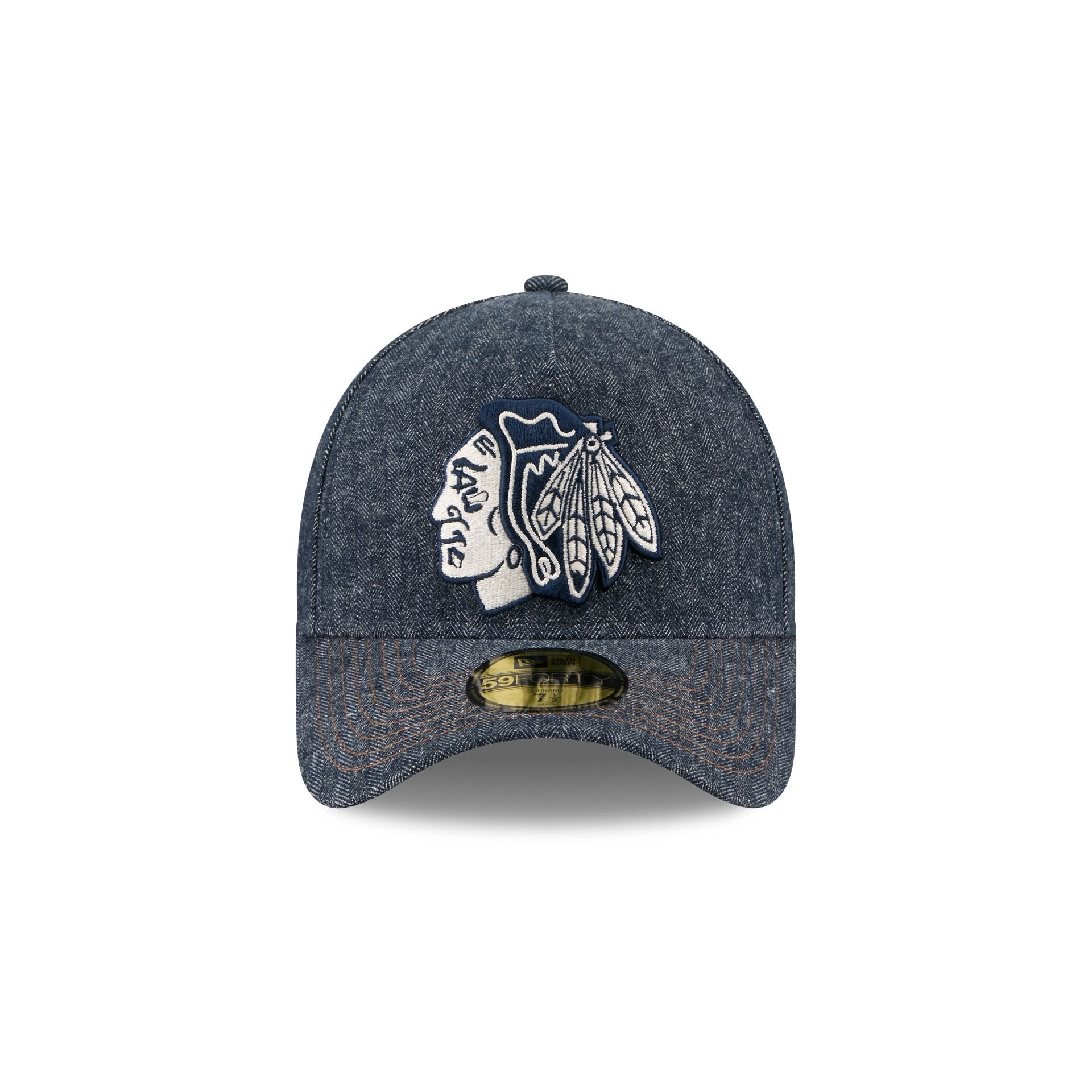 Chicago Blackhawks Denim 59FORTY A-Frame Fitted Hat