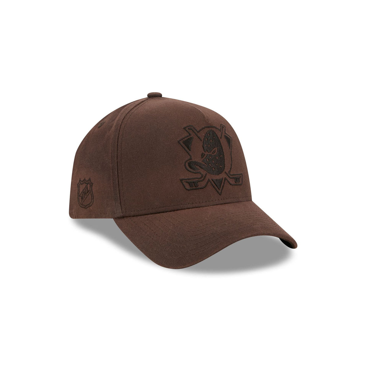 Anaheim Ducks Waxed Canvas Brown 59FORTY A-Frame Fitted Hat
