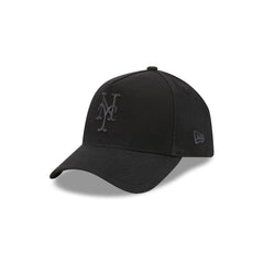 New York Mets Waxed Canvas Black 59FORTY A-Frame Fitted Hat