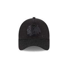 Chicago Blackhawks Waxed Canvas Black 59FORTY A-Frame Fitted Hat